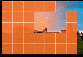 JavaScript案例3：鼠标经过方块消失出现图片